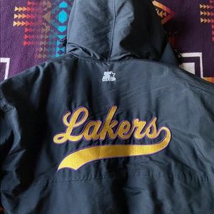 Los Angeles Lakers Starter Parka Jacket 1990’s VTG